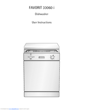 Aeg Favorit Integrated Dishwasher User Manual